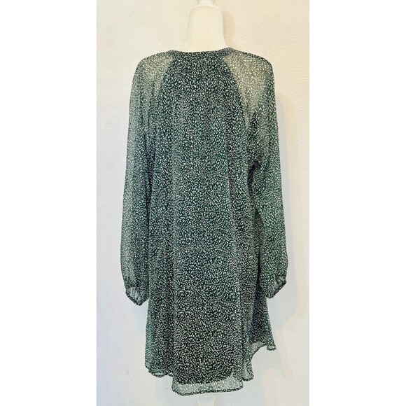 JOIE Size XXL Arctic Animal Spot Sheer Lined Dress Boho Peasant Cottagecore - Picture 8 of 14